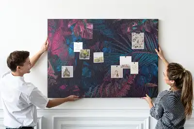 Tableau d’affichage en liège Fleurs exotiques