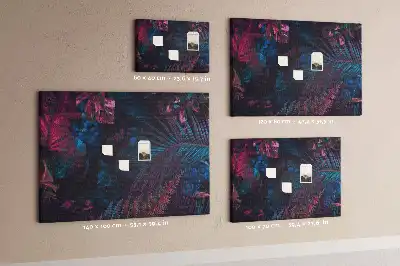Tableau d’affichage en liège Fleurs exotiques
