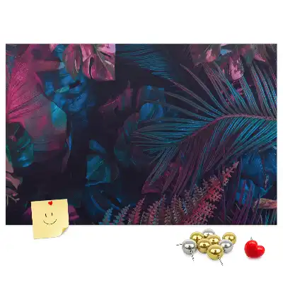 Tableau d’affichage en liège Fleurs exotiques