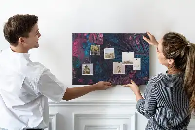 Tableau d’affichage en liège Fleurs exotiques