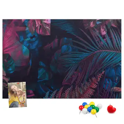 Tableau d’affichage en liège Fleurs exotiques