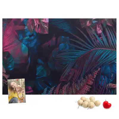 Tableau d’affichage en liège Fleurs exotiques