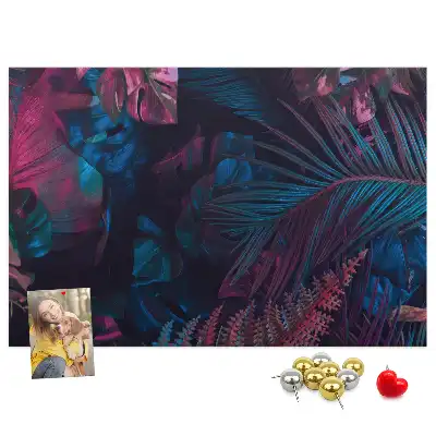 Tableau d’affichage en liège Fleurs exotiques