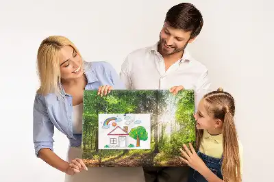Tableau d’affichage en liège Forêt lever du soleil