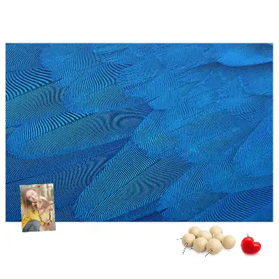 Tableau en liège déco Plume d'oiseau