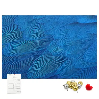 Tableau en liège déco Plume d'oiseau