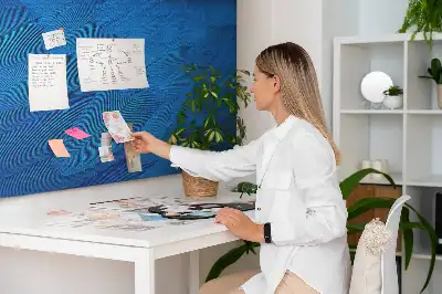 Tableau en liège déco Plume d'oiseau