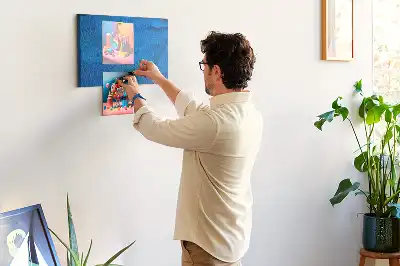 Tableau en liège déco Plume d'oiseau