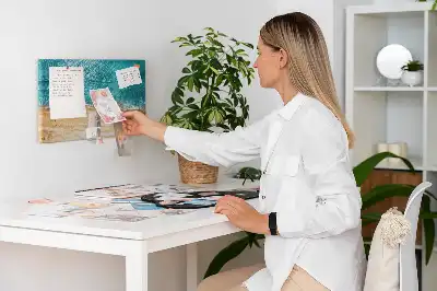 Tableau d’affichage en liège Mer plage personnes