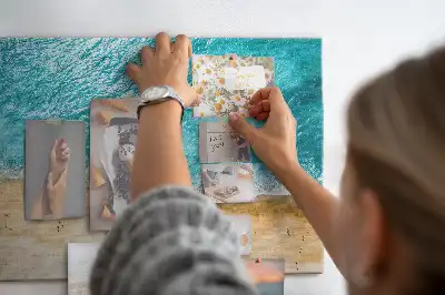 Tableau d’affichage en liège Mer plage personnes