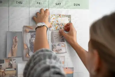 Tableau de liège Répartition des tâches sur 7 jours