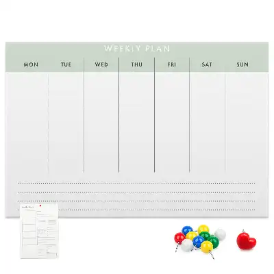 Tableau de liège Répartition des tâches sur 7 jours