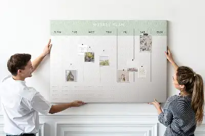 Tableau de liège Répartition des tâches sur 7 jours