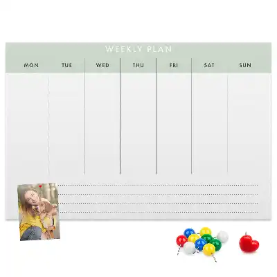 Tableau de liège Répartition des tâches sur 7 jours