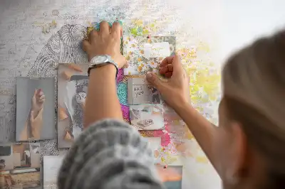 Tableau en liège déco Esprit créatif graphique