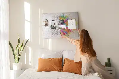 Tableau en liège déco Esprit créatif graphique