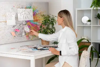 Tableau en liège déco Esprit créatif graphique