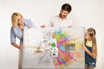 Tableau en liège déco Esprit créatif graphique