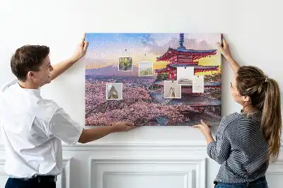 Tableau d’affichage en liège Architecture japonaise