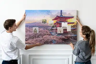Tableau d’affichage en liège Architecture japonaise