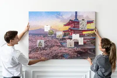 Tableau d’affichage en liège Architecture japonaise