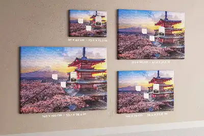 Tableau d’affichage en liège Architecture japonaise