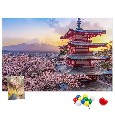 Tableau d’affichage en liège Architecture japonaise