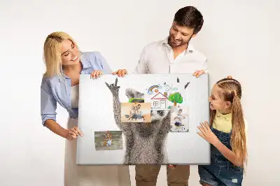 Tableau en liège déco Raton laveur à lunettes