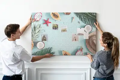 Tableau de liège Composition estivale