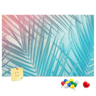 Tableau de liège motif palmier tropical