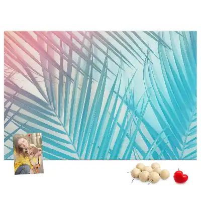Tableau de liège Palmier tropical