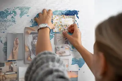 Tableau en liège déco La Terre et ses continents