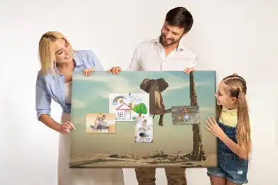 Tableau d’affichage en liège Éléphant dans l'arbre
