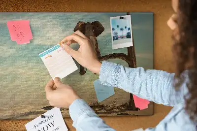 Tableau d’affichage en liège Éléphant dans l'arbre