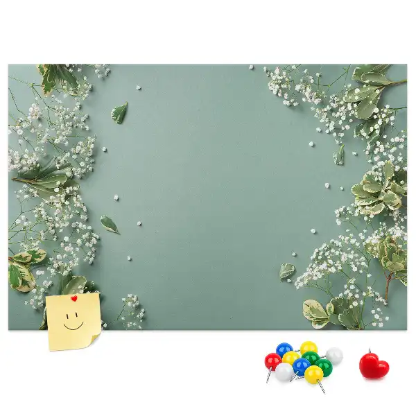 Tableau en liège déco Fleurs délicates