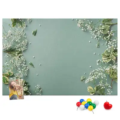 Tableau en liège déco Fleurs délicates