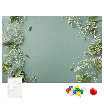 Tableau en liège déco Fleurs délicates