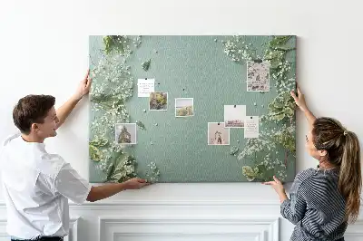 Tableau en liège déco Fleurs délicates