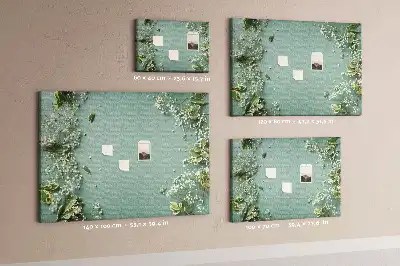 Tableau en liège déco Fleurs délicates