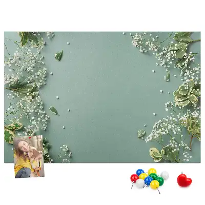 Tableau en liège déco Fleurs délicates