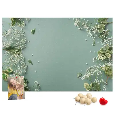 Tableau en liège déco Fleurs délicates