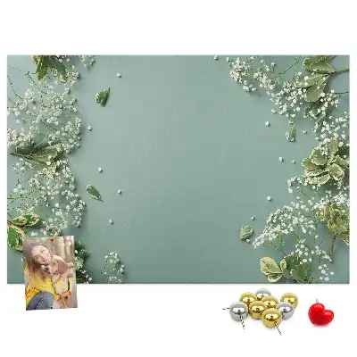 Tableau en liège déco Fleurs délicates