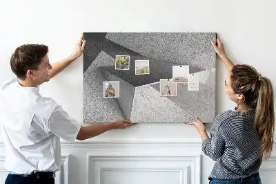 Tableau d’affichage en liège Composition de figures modernes