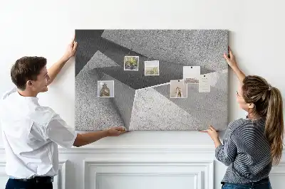 Tableau d’affichage en liège Composition de figures modernes