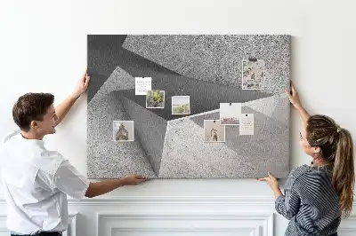 Tableau d’affichage en liège Composition de figures modernes