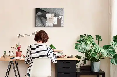 Tableau d’affichage en liège Composition de figures modernes