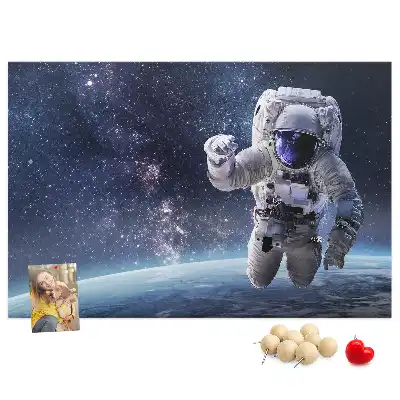Tableau en liège déco Astronaute