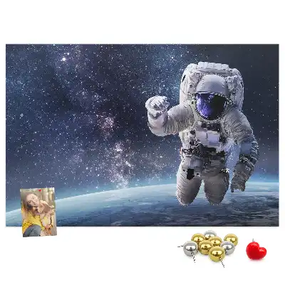 Tableau en liège déco Astronaute