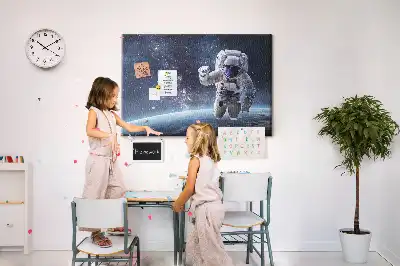 Tableau en liège déco Astronaute