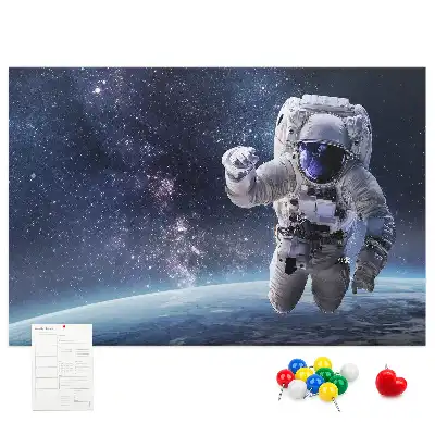Tableau en liège déco Astronaute